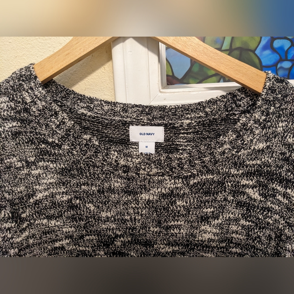 Old Navy Medium Sweater women's black marble - Picture 3 of 6